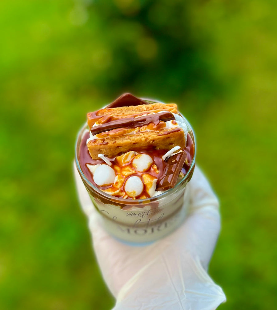 Chocolatey S'mores Dessert Candle